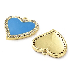 Pendentifs en laiton zircon cubique transparent&nbsp;KK-F871-05G