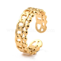 Anelli in acciaio inossidabile 304 placcati ioni (ip)&nbsp;RJEW-L102-42G