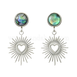 Pendientes colgantes de acero inoxidable 304&nbsp;EJEW-JE07311-02