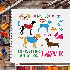 Modelli di stencil per pittura da disegno riutilizzabili in plastica&nbsp;DIY-WH0172-302
