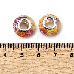 Harz mit Blumen-Polymer-Ton in europäischen Perlen&nbsp;RESI-H037-01B