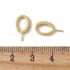 Messing Mikro pflastern Zirkonia Anhänger Kautionen&nbsp;KK-D324-10G