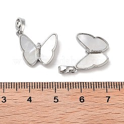 Pendentifs en laiton à double papillon&nbsp;KK-B102-19P