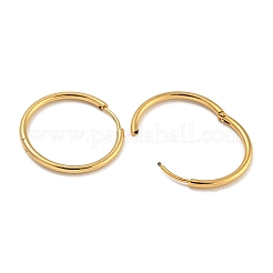 Pendientes de aro de acero inoxidable 304 con revestimiento al vacío de PVD para mujer&nbsp;EJEW-F280-07D-G