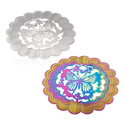 2 pz 2 colori 201 connettori/ciondoli in acciaio inossidabile&nbsp;STAS-TA0005-57