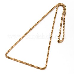Collane a catena in acciaio inossidabile 304 a forma di grano&nbsp;NJEW-O058-26