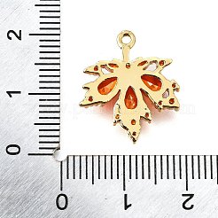 Messing micro pave klare zirkonia anhänger&nbsp;KK-U065-03G-02