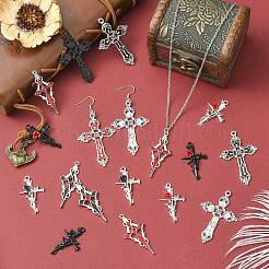 48 pz 12 stili pendenti in lega di stile tibetano&nbsp;FIND-CJ0005-16