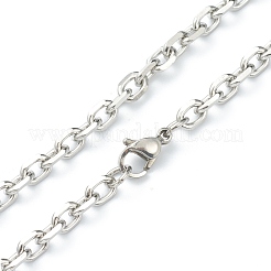 Collares de cadena de cable de acero inoxidable 304 que no se deslustran&nbsp;NJEW-I248-23P
