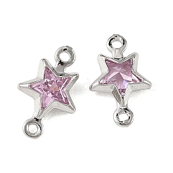 Sternverbinder-Anhänger aus Messing mit Zirkonia-Pavé&nbsp;XGRQ2O212-441B-P
