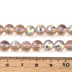 Chapelets de perles en verre transparent électrolytique&nbsp;LS-EGLA-N024-01A-C05