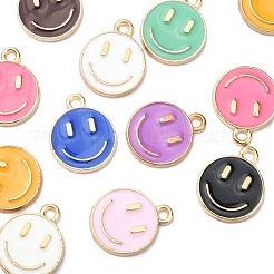 18pcs 9 Farben Legierung Emaille Charms&nbsp;ENAM-YW0001-97