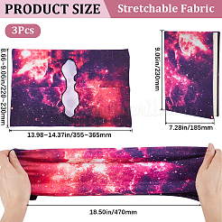 3 Buchumschläge aus elastischem Stoff&nbsp;AJEW-CP0007-41B