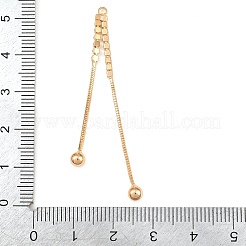 Messing Micro Pave klare Zirkonia große Anhänger&nbsp;CU-CBA804C-17G