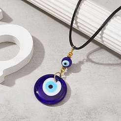 Collana con ciondolo in muratura del malocchio&nbsp;NJEW-JN04504-01