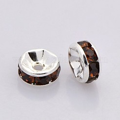 Perline distanziatori strass in ottone&nbsp;RB-A014-Z4mm-15S-NF