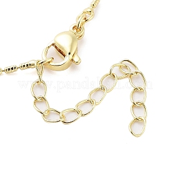 Colliers en laiton avec pendentif en zircone cubique transparent pour femmes&nbsp;NJEW-M009-04G-A