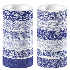 Selbstklebende Papierbänder mit Blumenmuster&nbsp;AJEW-WH20054-100