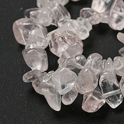 Natürlichen Rosenquarz Chip-Perlen-Stränge&nbsp;F007-02