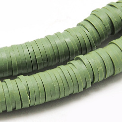 Plats ronds espaceurs de perles en pâte polymère fait main&nbsp;X-CLAY-R067-3.0mm-43