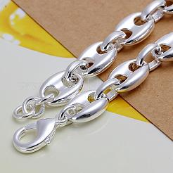 Ottone ovale braccialetti di collegamento per le donne&nbsp;BJEW-BB12513