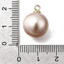 Pendentifs en plastique imitation perle ABS&nbsp;FIND-H052-01H-01G