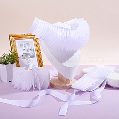 Colletto con volant finto in poliestere staccabile per donna&nbsp;AJEW-WH0481-526B