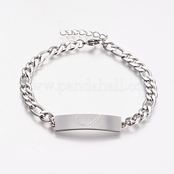 Ionenplattierung (IP) Paare 304 Edelstahl ID Armbänder Sets&nbsp;BJEW-I283-08