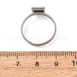 Componentes de anillos de dedo ajustables de acero inoxidable 304&nbsp;SA-CBA8B85-09B-P
