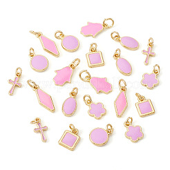 Encantos de esmalte de latón 21pcs 7 estilos&nbsp;KK-TA0003-19B