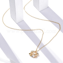 925 collier en argent sterling avec pendentif constellation en zircone cubique colorée pour femme&nbsp;STER-R009-01G-02