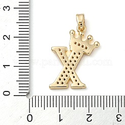 Porte micro ouvrent pendentifs zircone cubique en laiton de placage&nbsp;KK-D535-01X-RS
