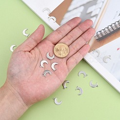 Ciondoli in acciaio inossidabile a forma di mezzaluna anti-ossidazione&nbsp;X-STAS-Q168-06