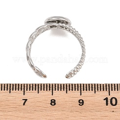 Componenti per anello polsino aperto in acciaio inossidabile 304&nbsp;STAS-F366-09A-P