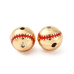 Runde Messing Micro Pave Zirkonia Perlen&nbsp;KK-H002-02B-G-RS