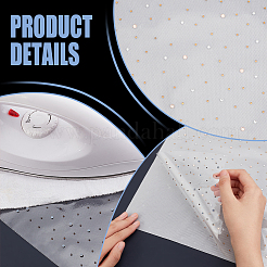 Feuille de strass hotfix pailletée&nbsp;DIY-WH0308-441D