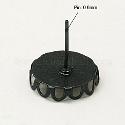 Impostazioni perno orecchino ottone&nbsp;X-KK-I003-B-NF