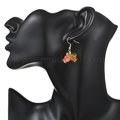 Boucles d'oreilles en verre rond&nbsp;EJEW-JE06760