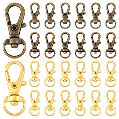 20pcs fermoirs à griffes de homard pivotants en alliage&nbsp;IFIN-YW0003-85G