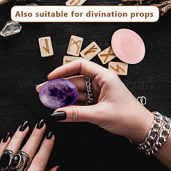 2 Stück 2 Stile natürliche Amethyst- und Rosenquarz-Palmensteine&nbsp;AJEW-GA0007-90B