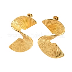 Pendientes de espiral de vórtice de acero inoxidable 304&nbsp;EJEW-I319-03G