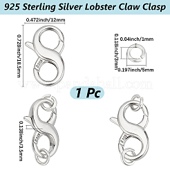 925 fermagli in argento sterling aragosta artiglio&nbsp;STER-BBC0008-27