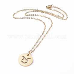 Colliers pendentifs en acier inoxydable 304&nbsp;NJEW-E147-06G