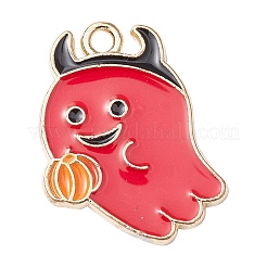 20 Stück 5 Farben Halloween-Legierungs-Email-Anhänger&nbsp;ENAM-YW0003-33