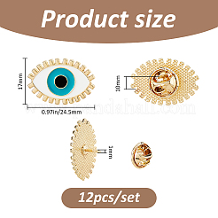 12 pin de esmalte de mal de ojo&nbsp;JEWB-FH0002-98