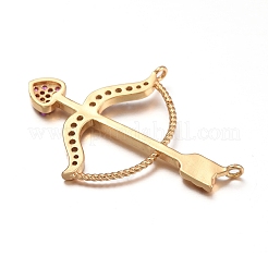 Pendentifs avec zircon cubiques à micro-pavés en laiton&nbsp;ZIRC-L085-86G