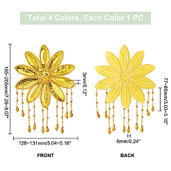 Ahademaker 4pcs 4 couleurs sequin fleurs&nbsp;DIY-GA0003-79