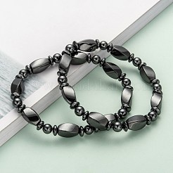 Unmagnetische synthetischen Hämatit Armbänder&nbsp;X-BJEW-E003-8