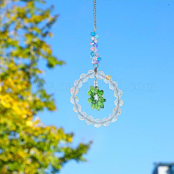 3 pendentif en verre décoratif.&nbsp;HJEW-FH00050