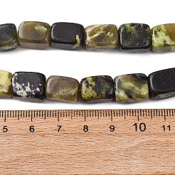 Natürliche gelbe türkisfarbene (Jaspis) Perlenstränge&nbsp;G-D098-D14